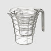 段々計量カップ レイヤー 200ml クリア.|s10